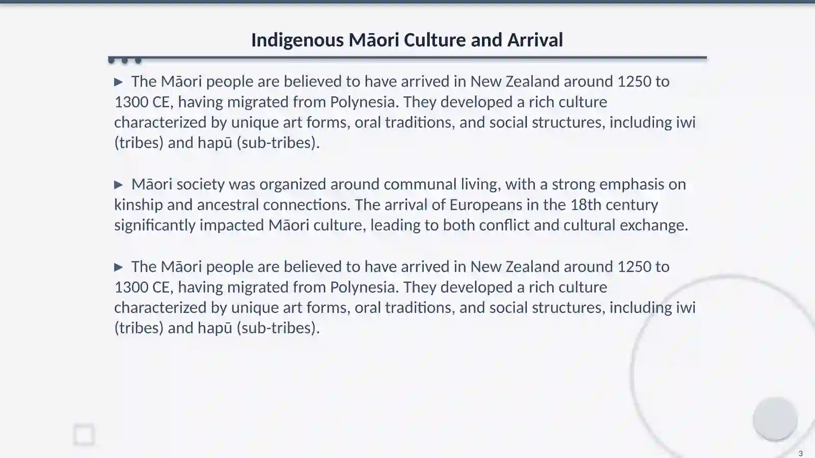 The history of New Zeleand 3