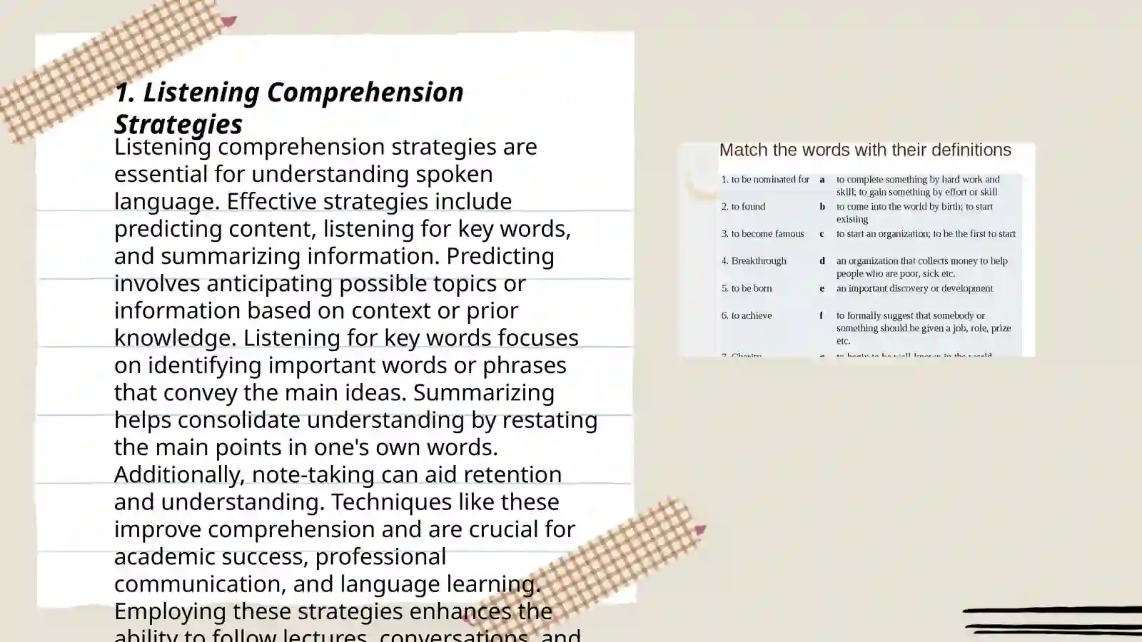 Techniques to develop receptive skills 3