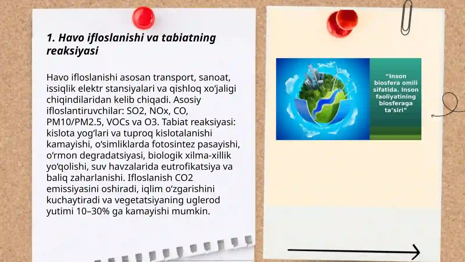 Inson faoliyatining tabiatga ta'siri va tabiatning javobi 3