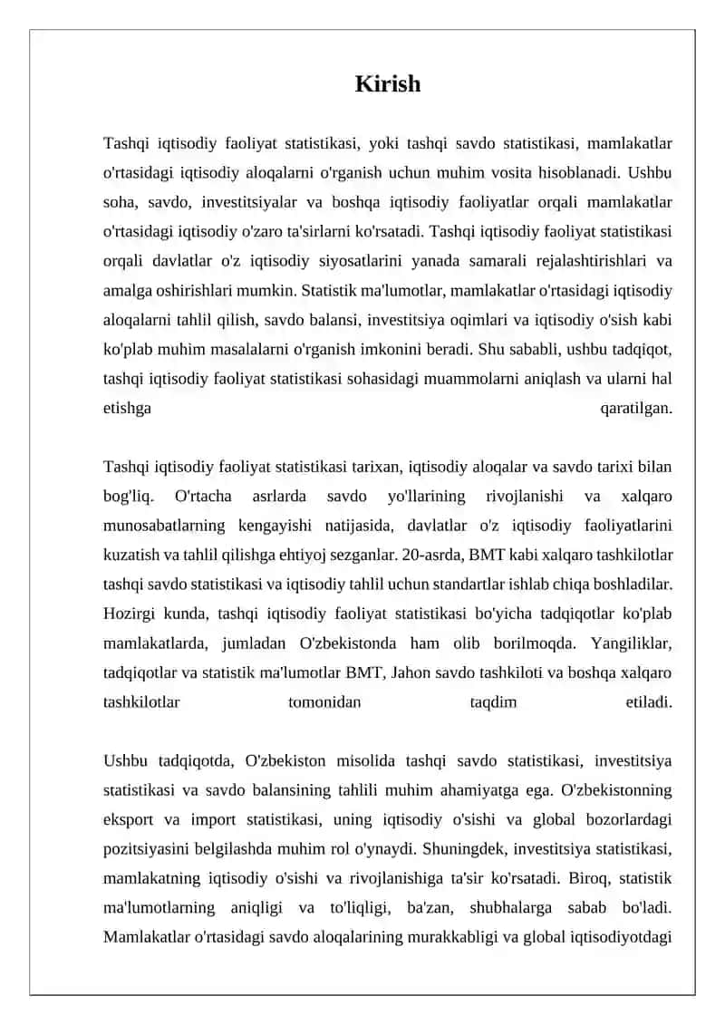 Tashqi iqtisodiy faoliyat statistikasi 3