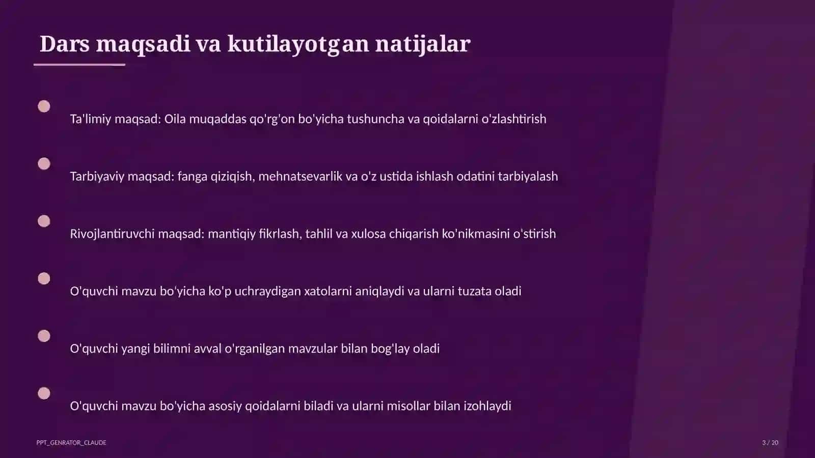 Oila muqaddas qo'rg'on (5-sinf) 3