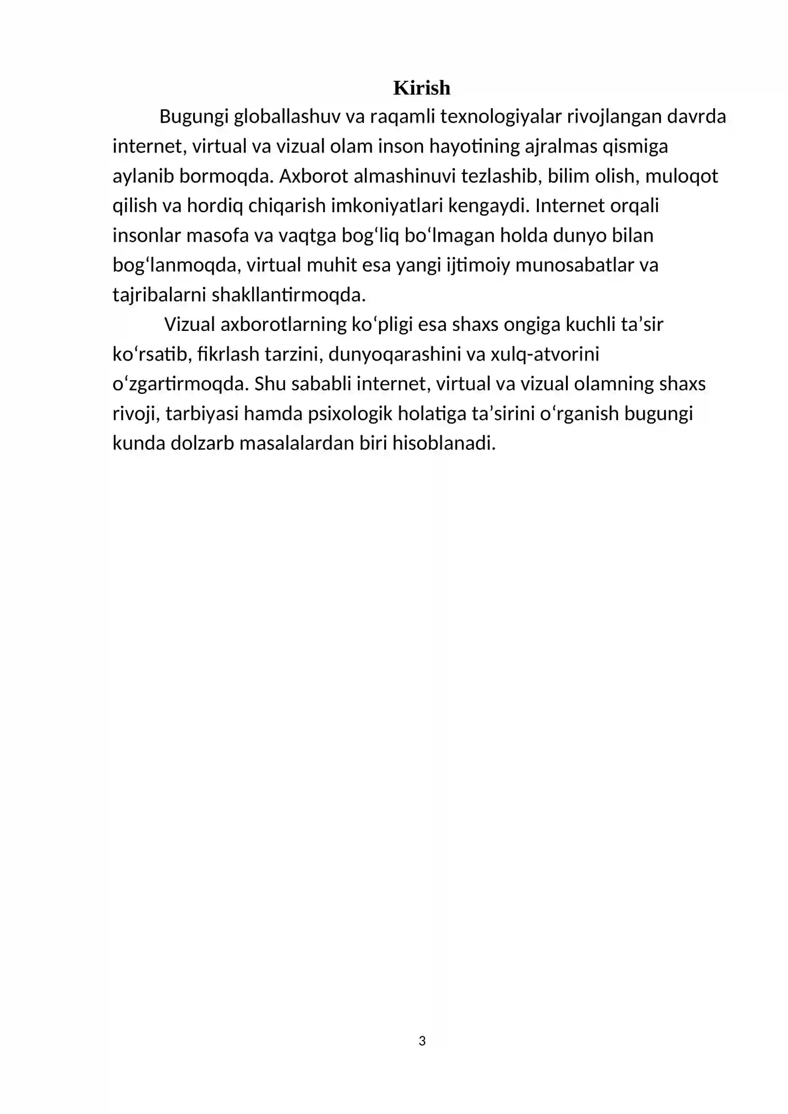 Intirnet, vertual va vizual olamning shaxsga tasiri 3