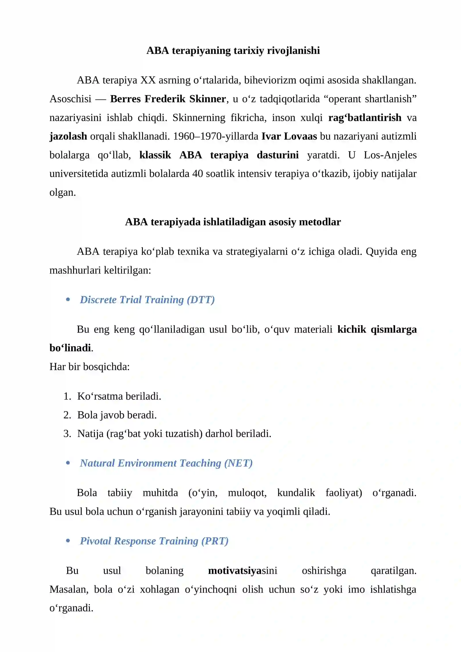 ABA terapiya haqida 3