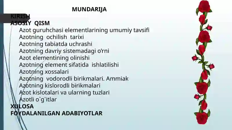 AZOT VA UNING BIRIKMALARI 3