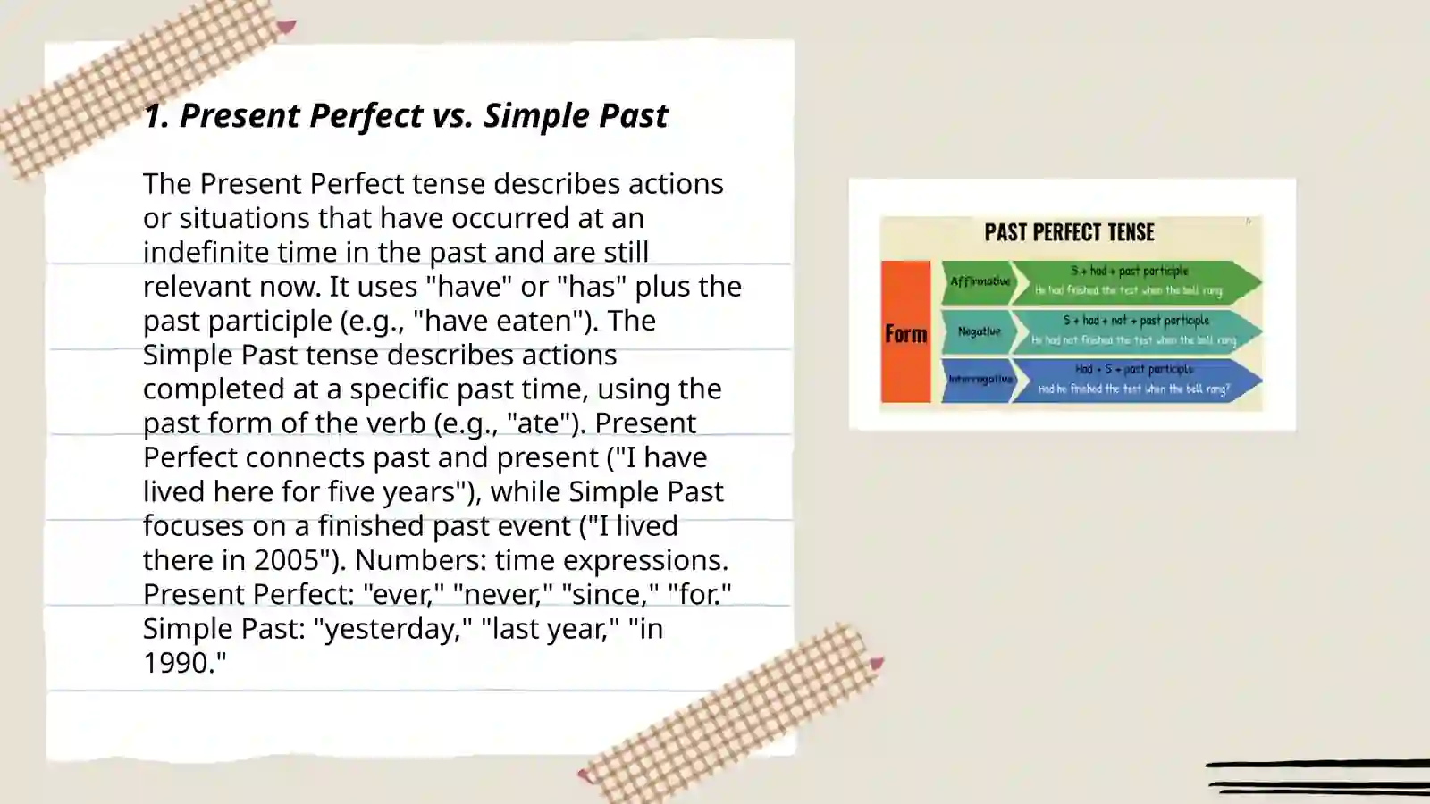 Present Perfect 3