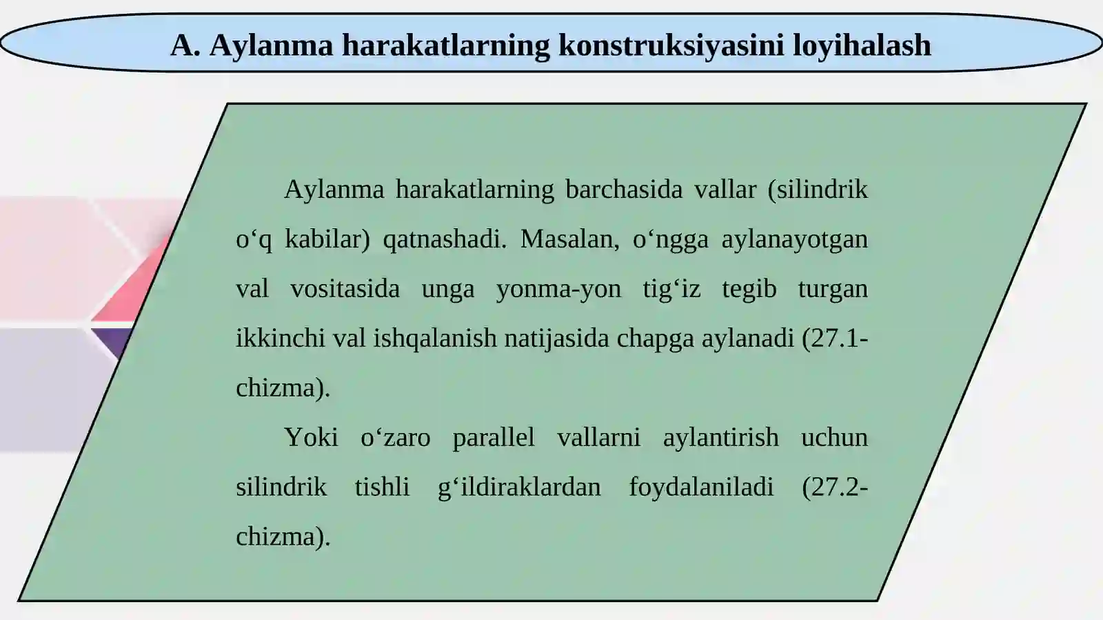 Konstruksiyalashga doir masalalar 3