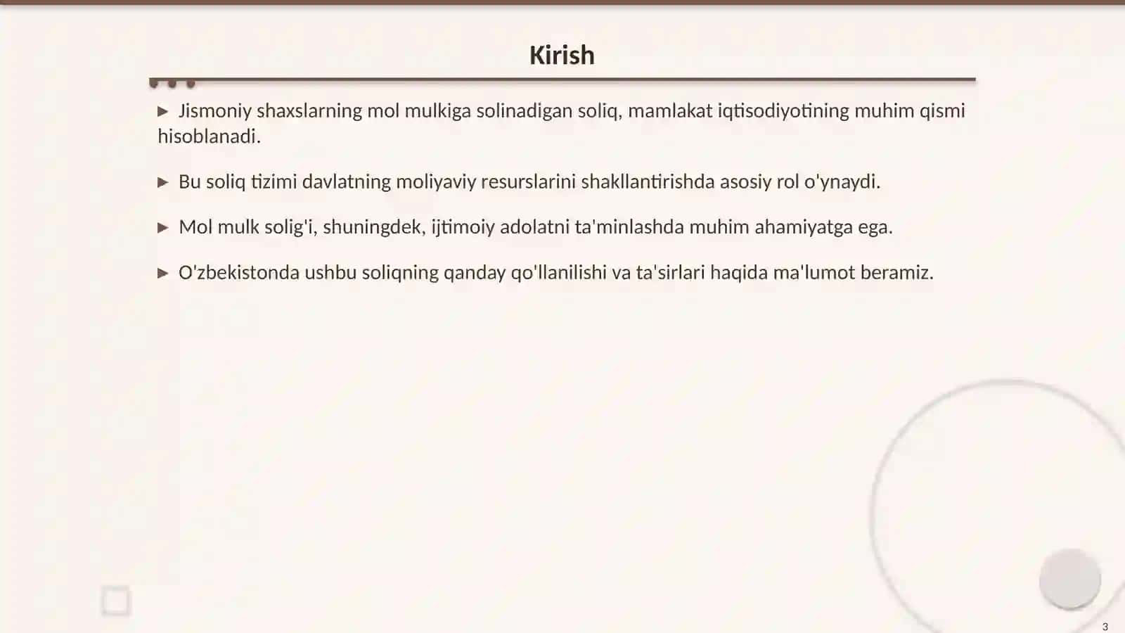 Jismoniy shaxslarning mol mulkiga solinadigan soliq 3