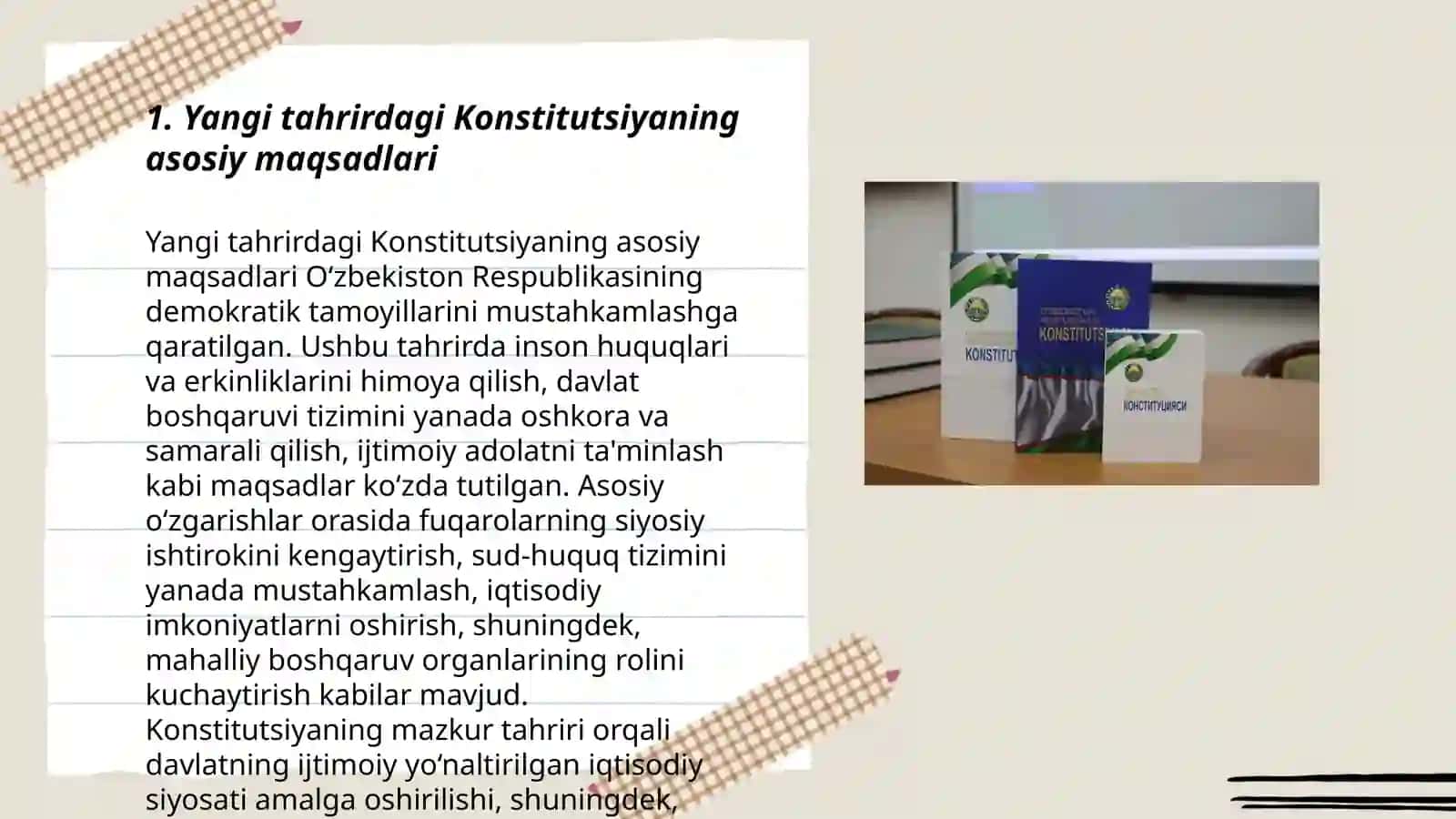 Yangi tahrirdagi O‘zbekiston Respublikasi Konstitutsiyasi 3