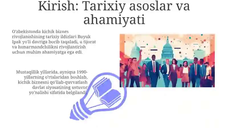 Kichik biznes va xususiy tadbirkorlikni rivojlantirishning tarixiy asoslari va maqsadlari 3
