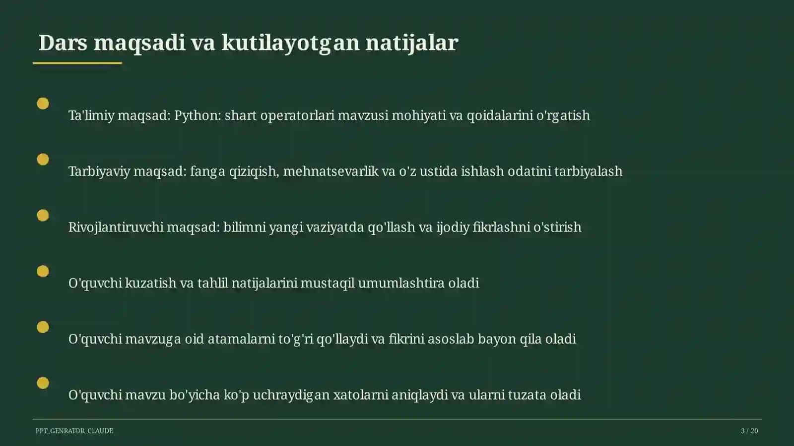 Python: shart operatorlari (8-sinf) 3