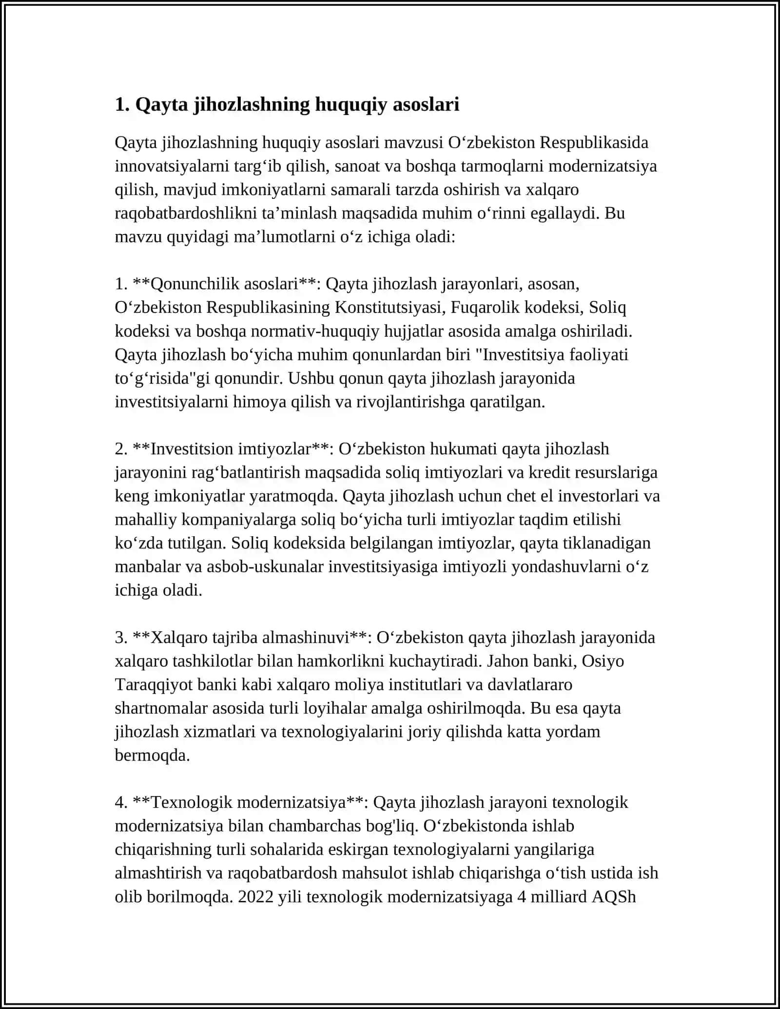 XORIJIY MAMLAKATLARDA AVTOMOTOTRANSPORT VOSITASINI QAYTA JIHOZLASH 3