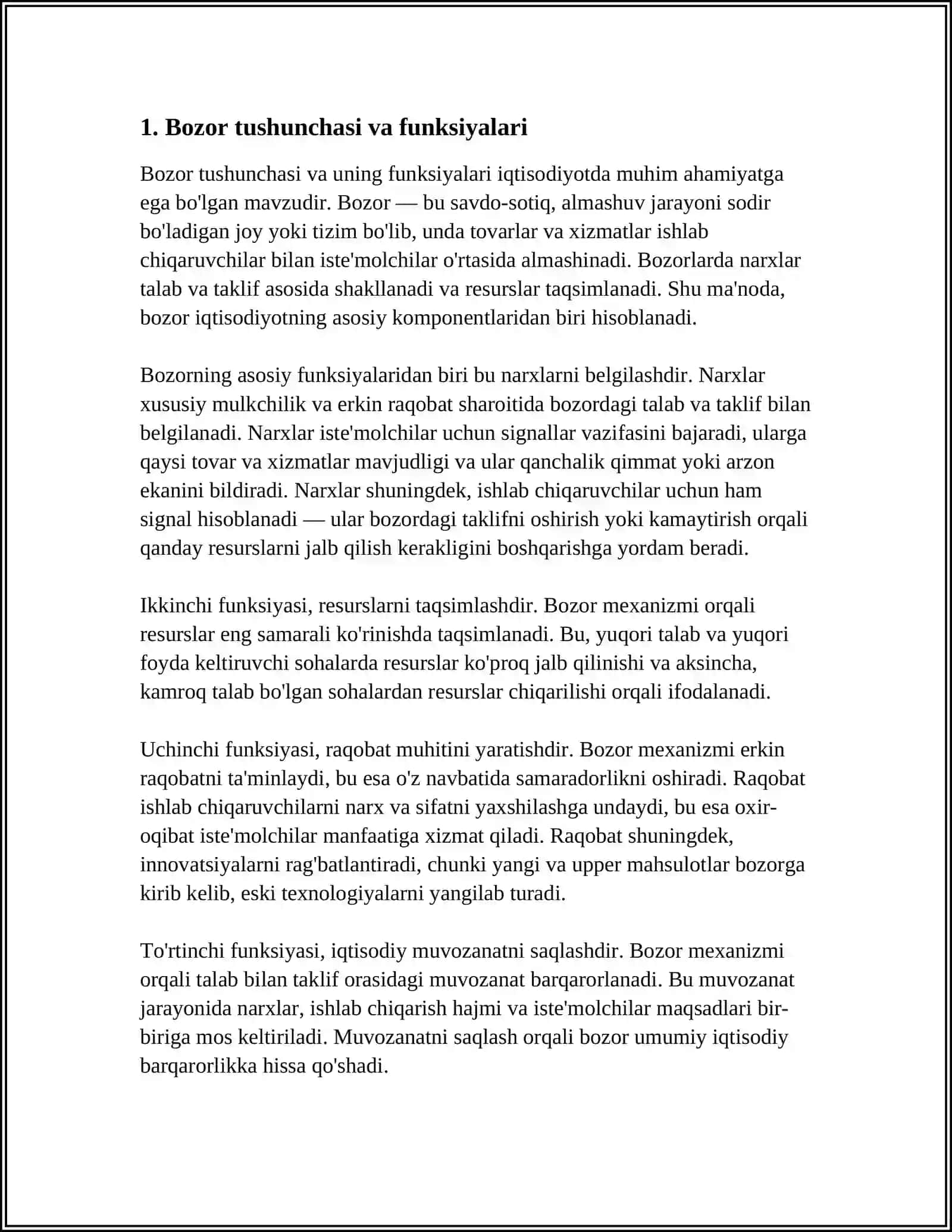 BOZOR VA UNING AMAL QILISH MEXANIZMI 3