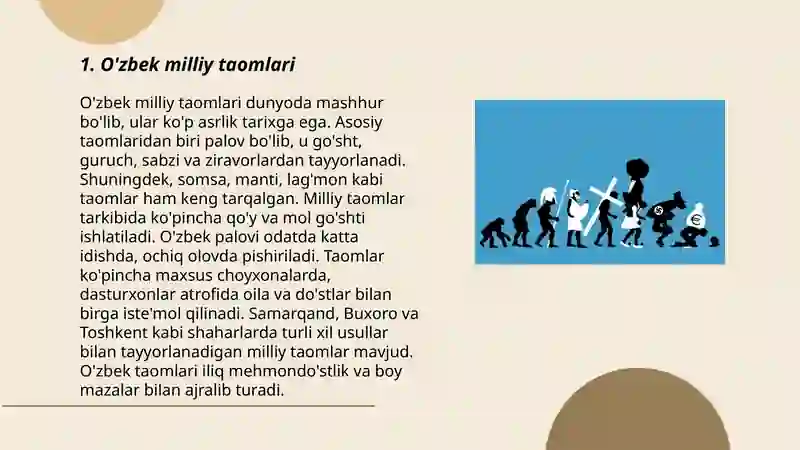 O'zbek milliy taomlari 3