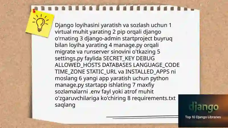 Pythonda Django kutubxonasi bilan ishlash 3