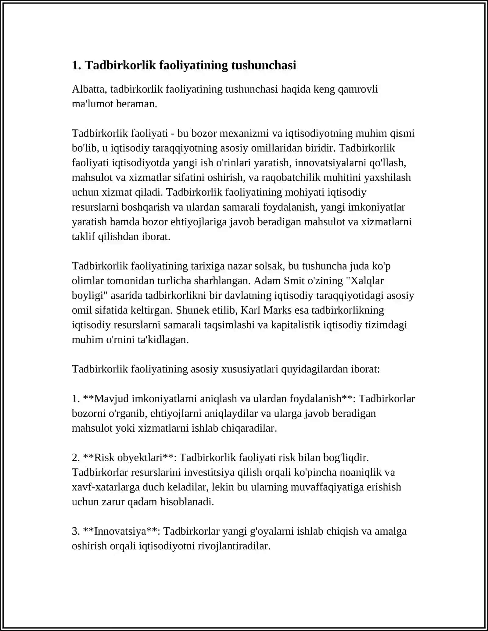 TADBIRKORLIK FAOLIYATINING HUQUQIY ASOSLARI 3