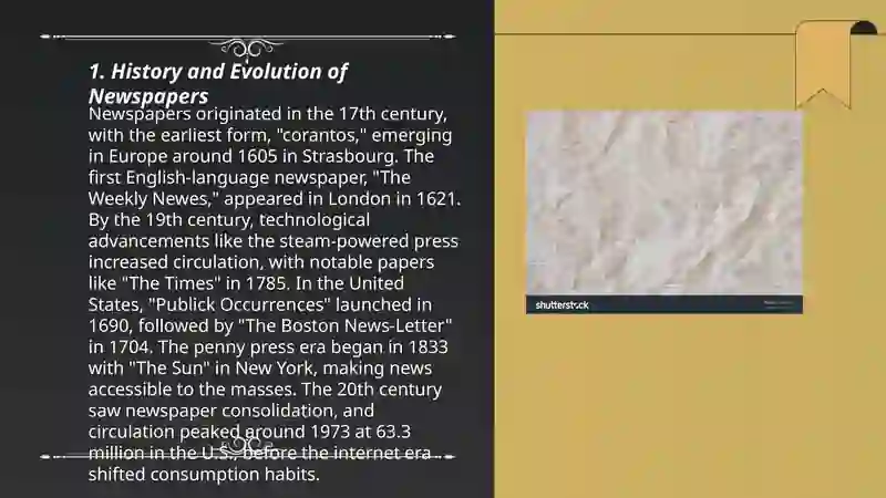 History and Evolution of Newspapers 3