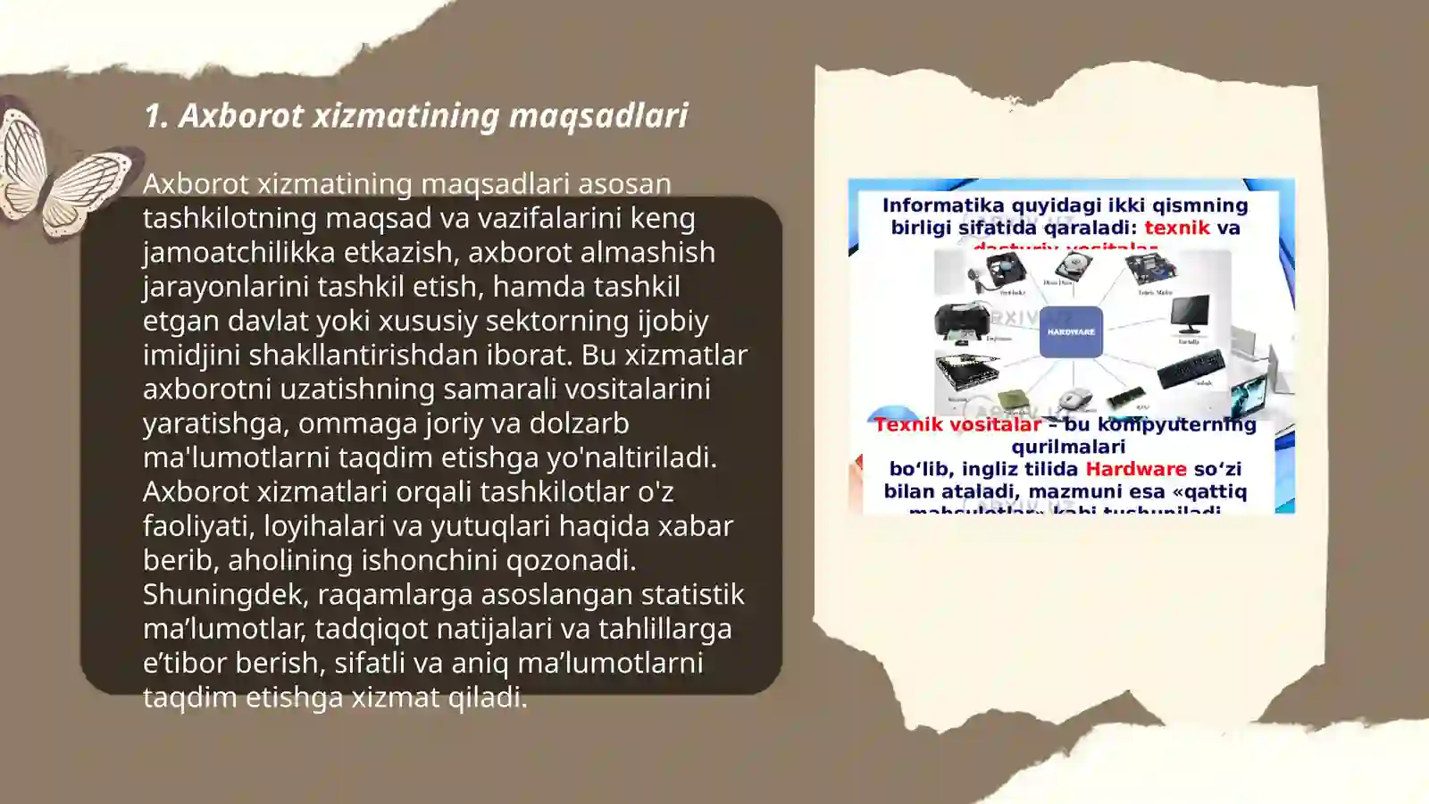 Hokimlik axborot xizmatlari faoliyatining asosiy tamoyillari. Axborot xizmati faoliyati: maqsadi, funksiyalari va tuzilmasi 3