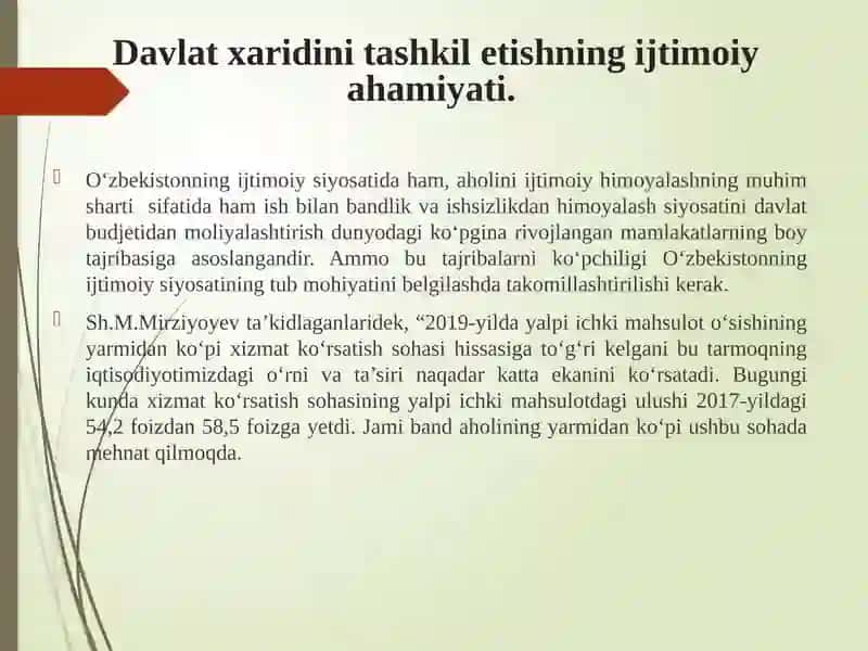 Davlat Xaridini Tashkil Etishning Ijtimoiy-Iqtisodiy Ahamiyati va Uni Iqtisodiyotga Ta’siri 3