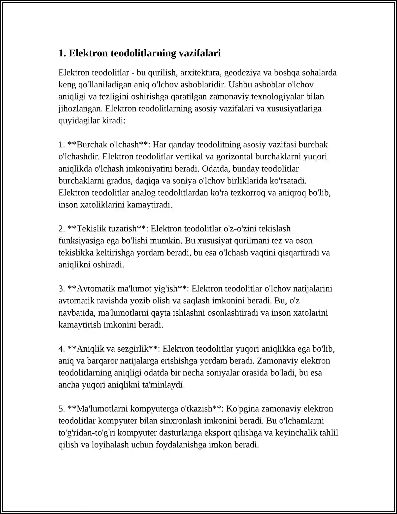 ELEKTRON TEODOLIT TURLARI,TASNIFI TUZILISHI VA QISMLARI 3