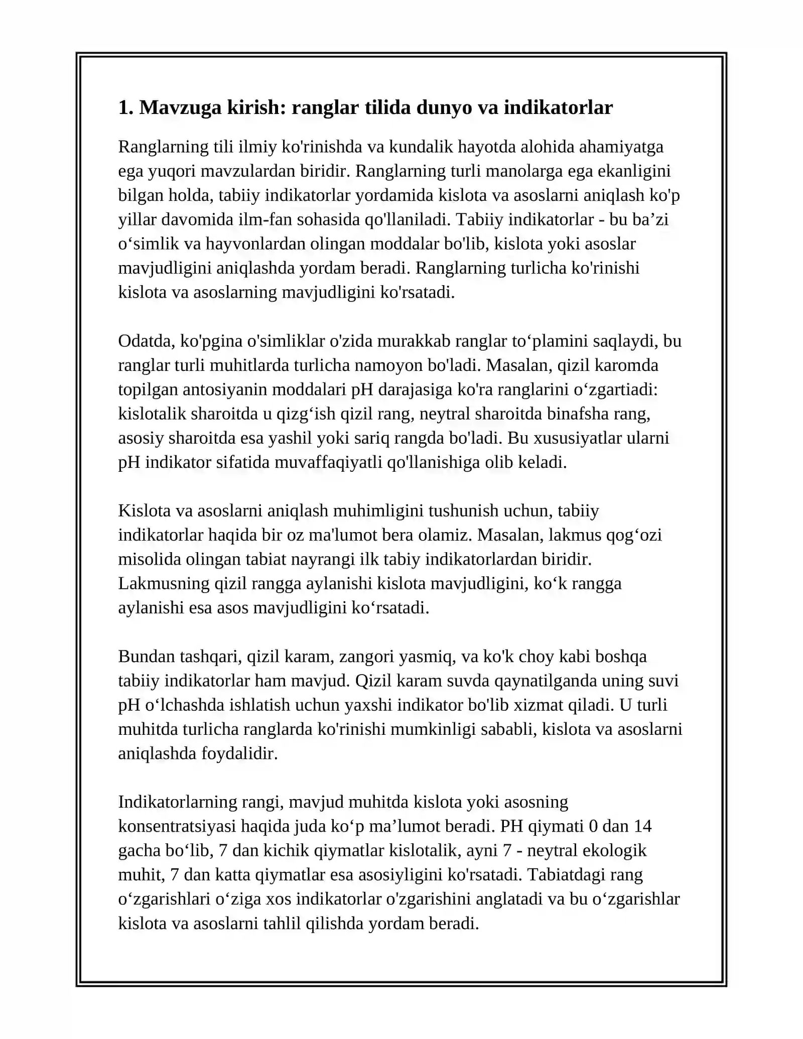 Ranglar TILIDA DUNYO 3