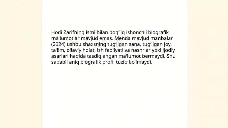 Hodi Zarifning hayoti va ijodiy faoliyati 3