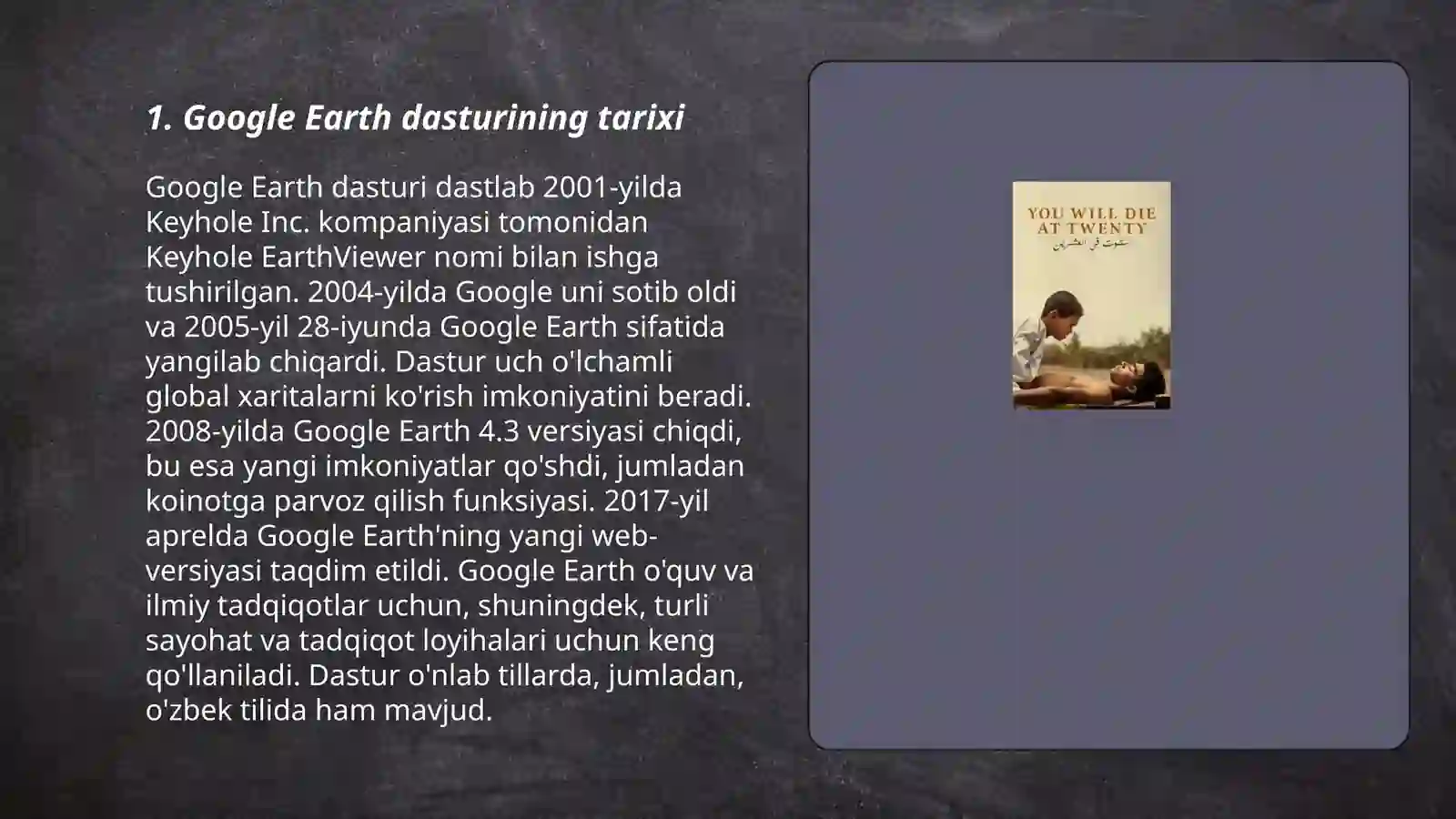 Google Earth dasturi haqida 3