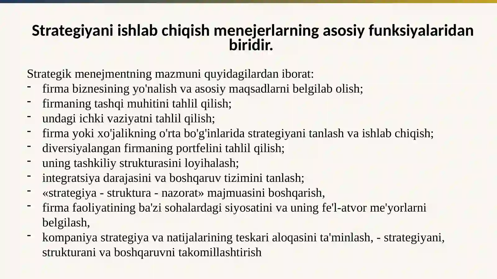 STRATEGIK BOSHQARUV JARAYONI 3
