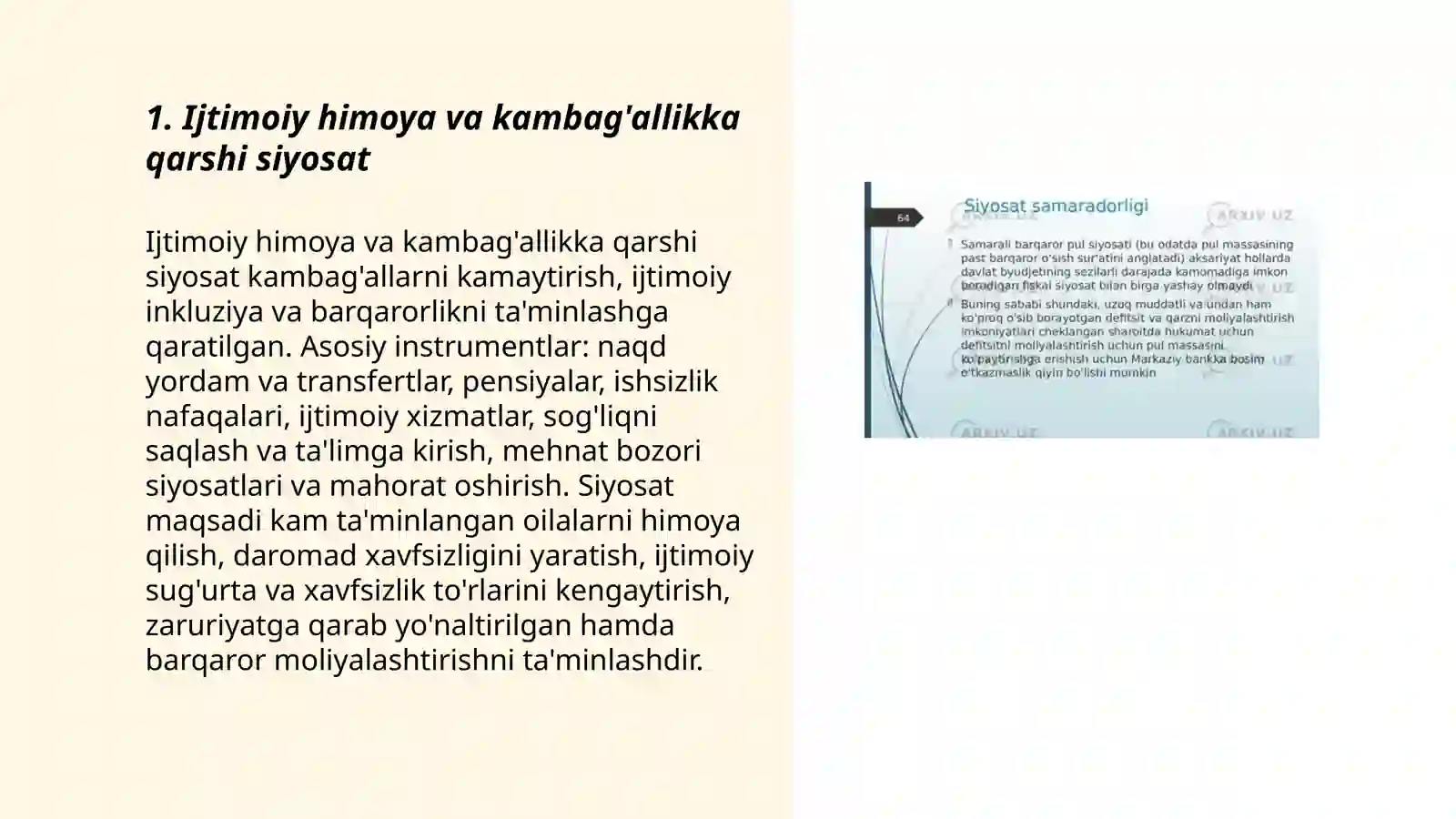 Ijtimoiy siyosat 3