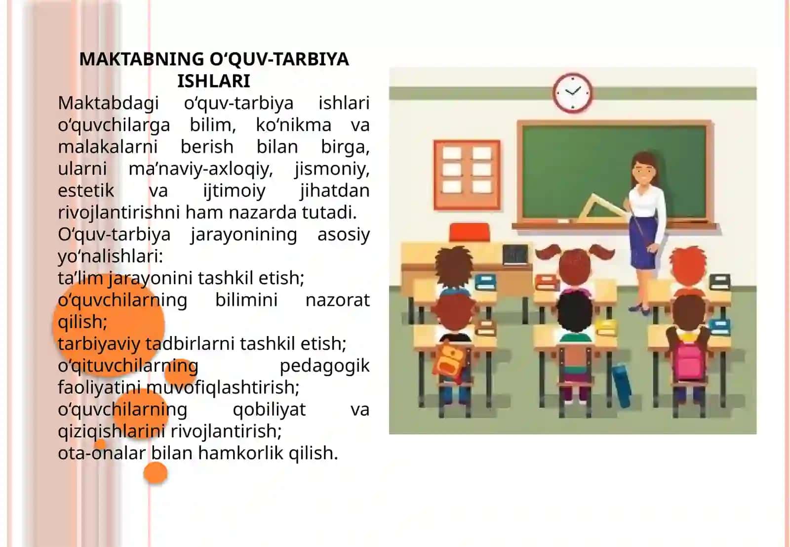 Maktabning o'quv tarbiya ishlariga rahbarlik. Maktab ishini rejalashtirish. 3