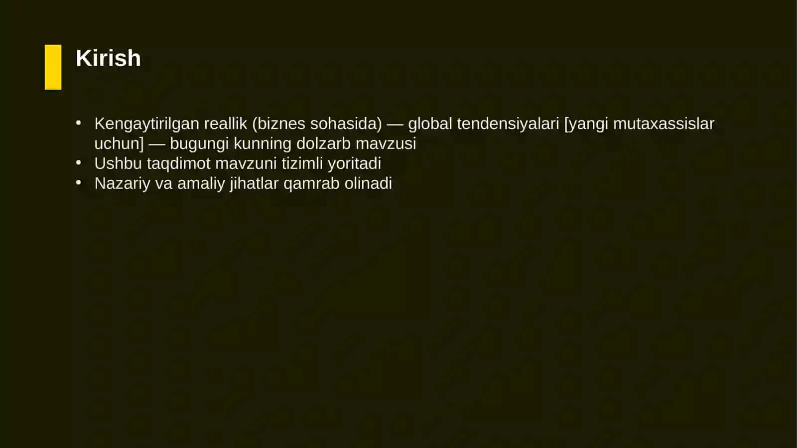 Kengaytirilgan reallik (biznes sohasida) — global tendensiyalari [yangi mutaxassislar uchun] 3