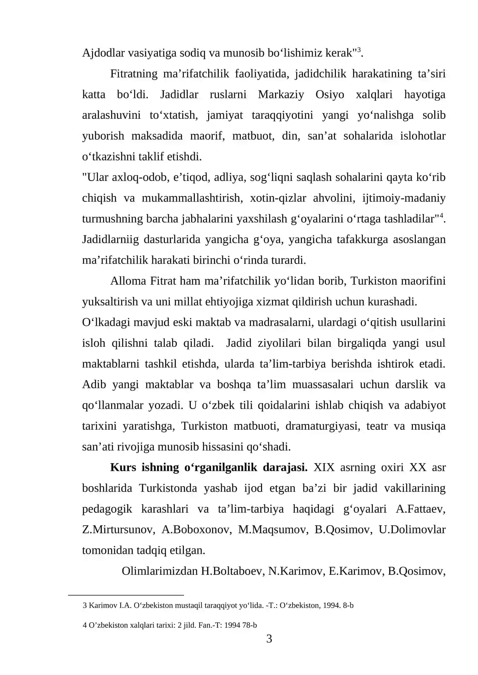 Fitrat asarlarida mustaqillik 3