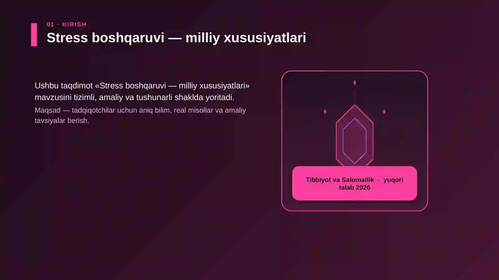 Stress boshqaruvi — milliy xususiyatlari 3
