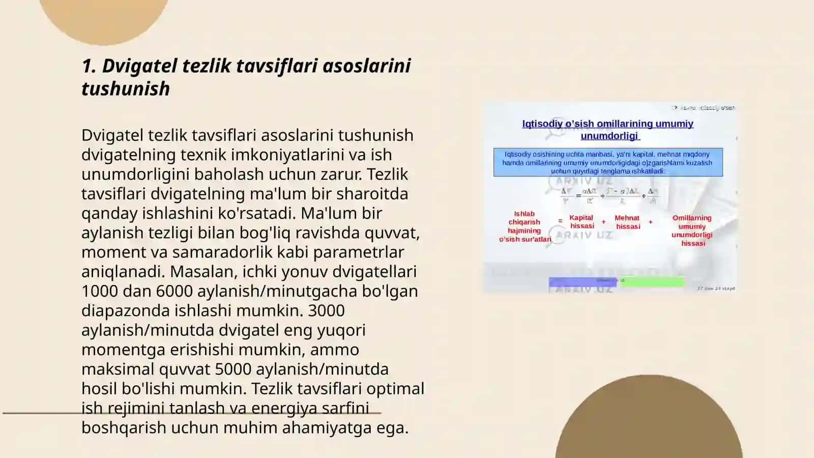 Dvigatel tashqi tezlik tavsifini hisoblash usullari ularni qiyosiy taxlili 3