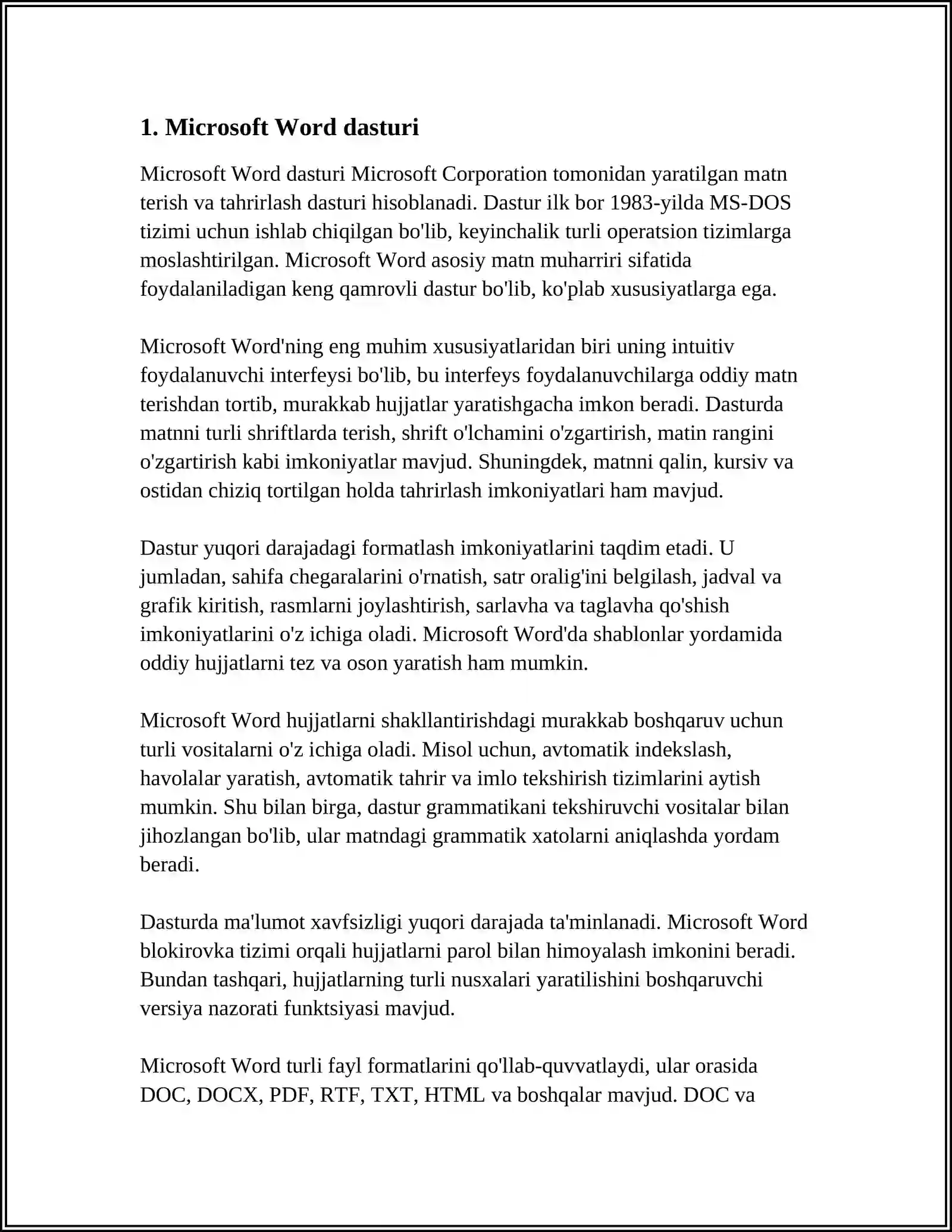 WORD DASTURI 3