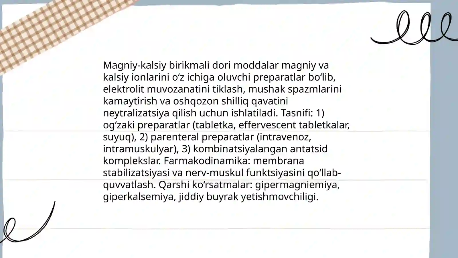 Tarkibida magniy kalsiy brikmali dori moddalari 3