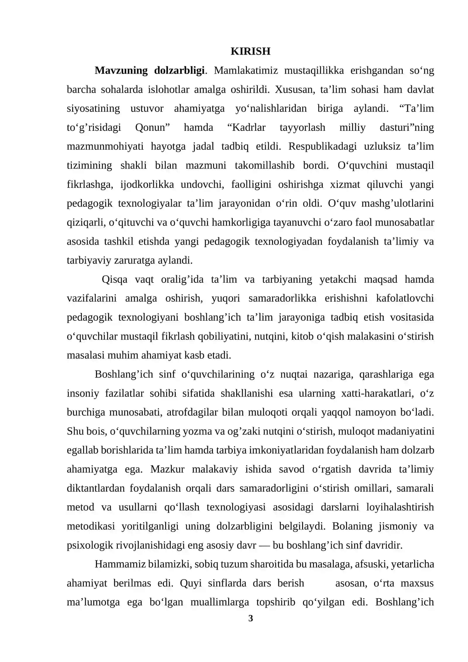 Savod o‘rgatish davri yozuv darslarida o‘tkaziladigan diktantlar 3