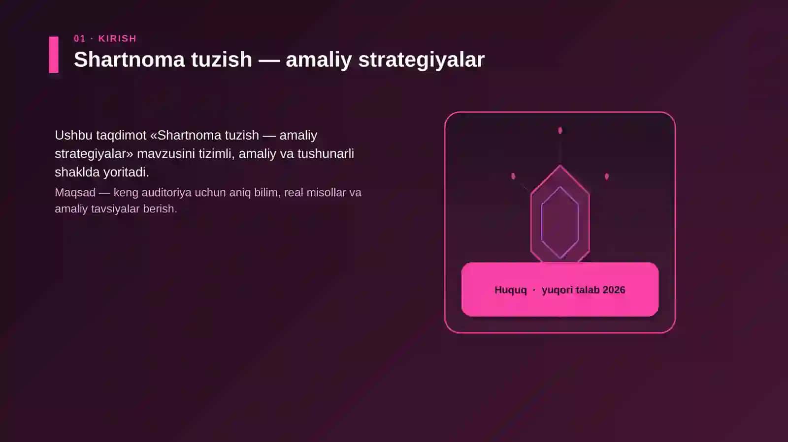 Shartnoma tuzish — amaliy strategiyalar 3