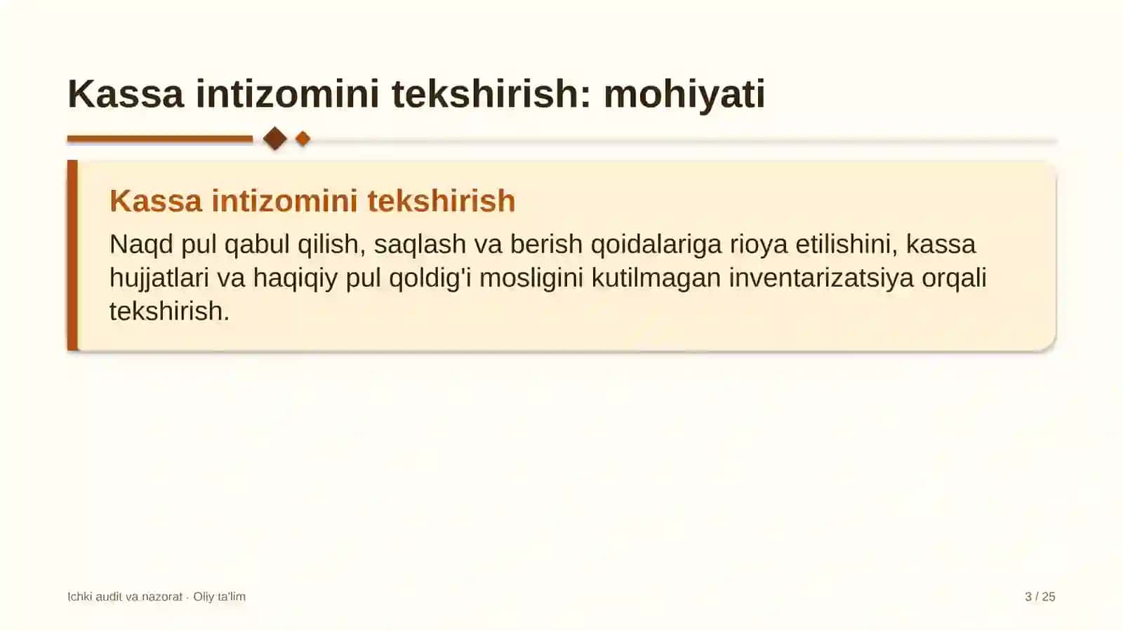 energetikada kassa intizomini tekshirish 5846 3