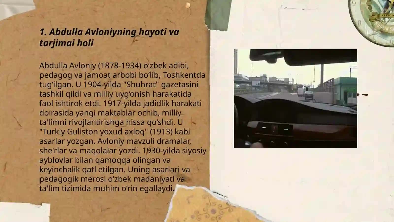 Abdulla Avloniy hayoti va ijodi. Turkiy Guliston yoxud axloq asari haqida 3