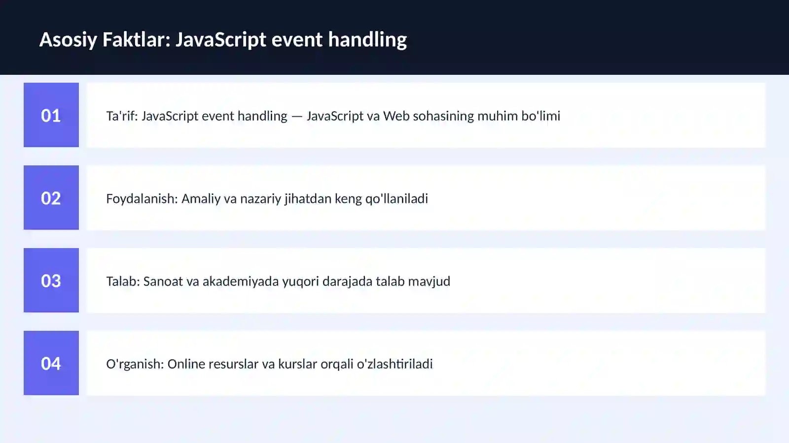JavaScript event handling 3
