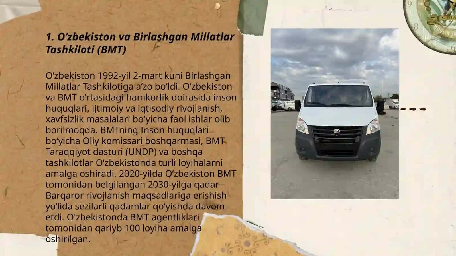 Oʻzbekistonning xalqaro tashkilotlar bilan hamkorlik aloqalari 3