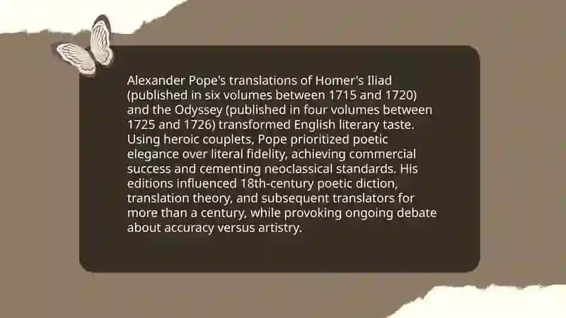 Alexander Pope's Translation of Homer's Iliad and Odyssey 3