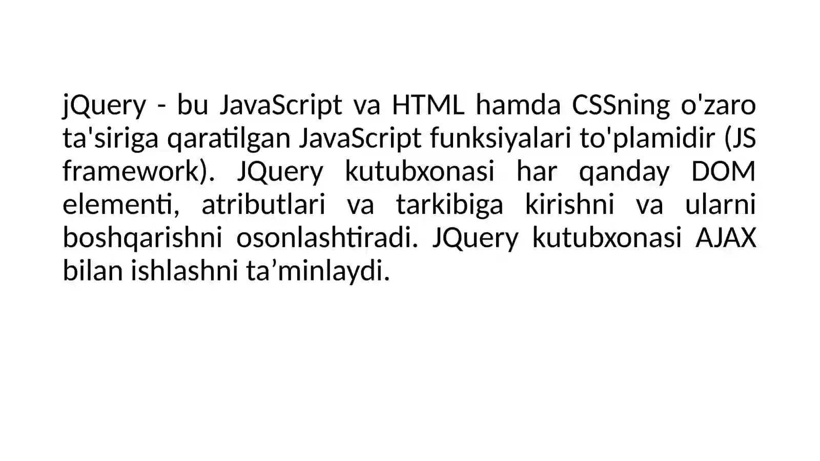 17-ma’ruz jQuery kutubxonasi 3
