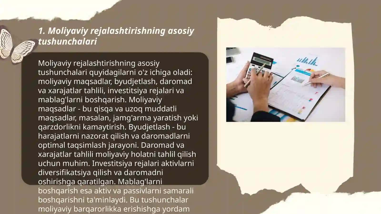 Moliyaviy rejalashtirish va moliyaviy bashoratlash 3