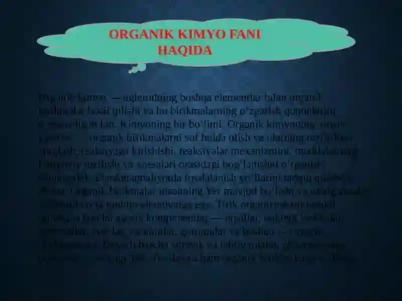 Organik Kimyo 3