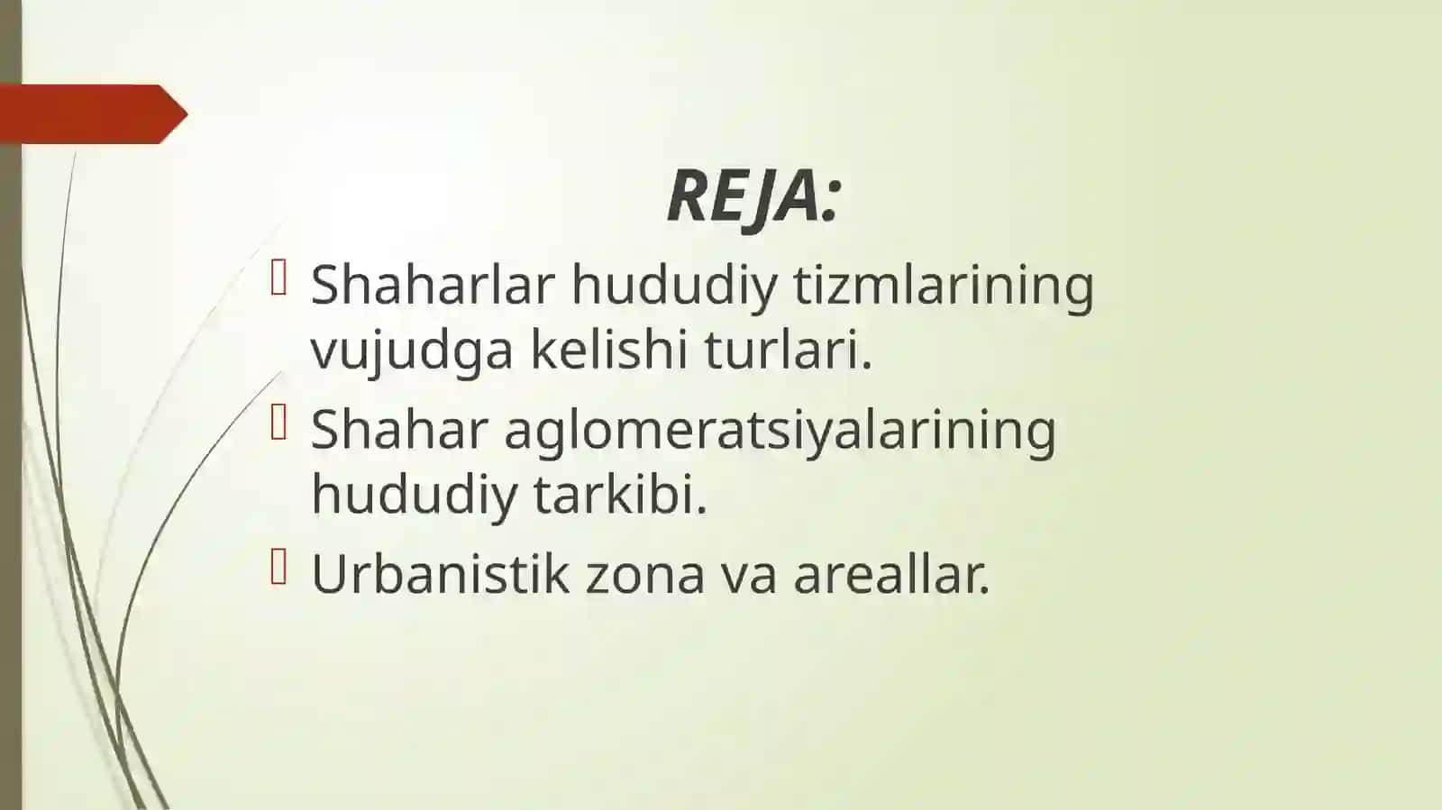 Alijonova Zilolaxonning Shaharlar Geografiyasi Fanidan Tayyorlagan Taqdimotnamo 3