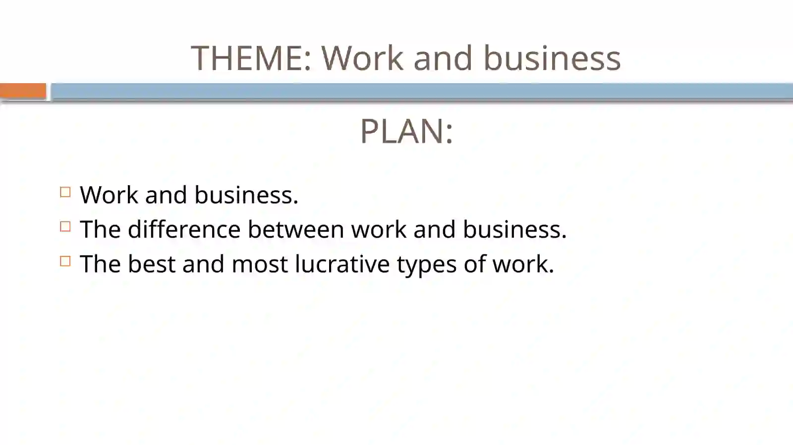 Work and Business 2 3