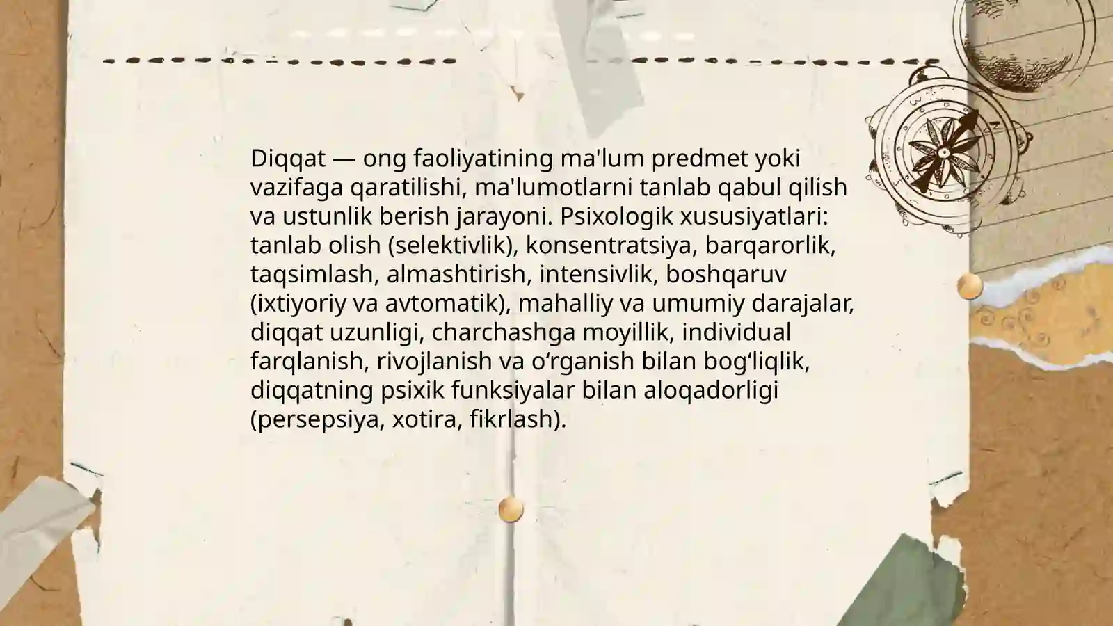 Diqqat haqida tushuncha va uning nerv-fiziologik asoslari 3