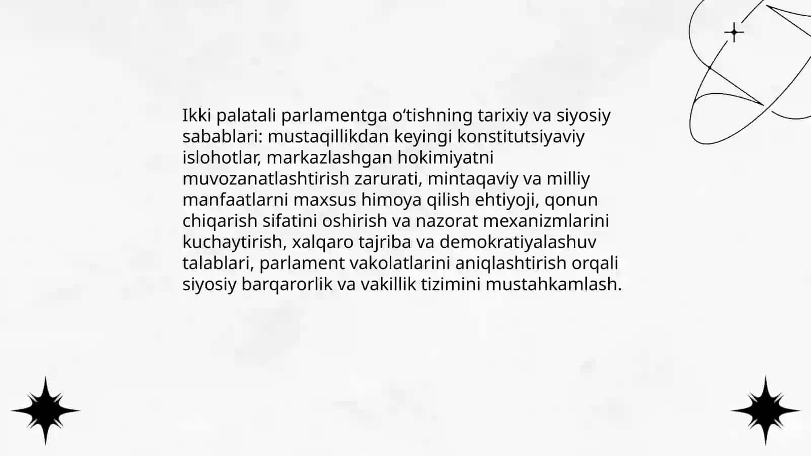 Oʻzbekiston respublikasida ikki palatali parlament tizimining shakllanishi 3