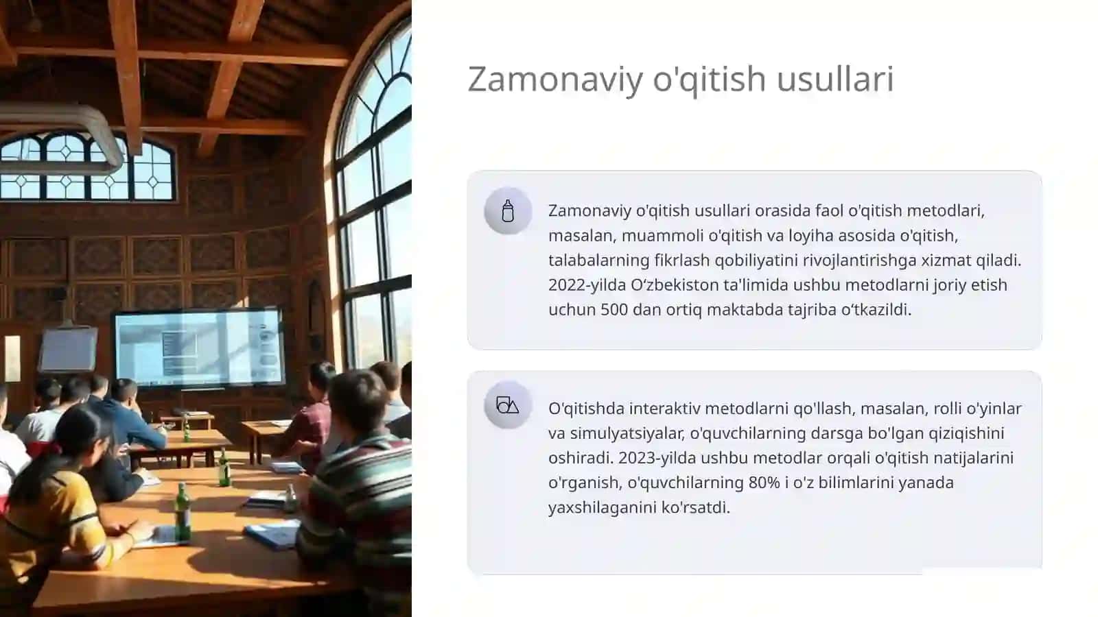 Zamonaviy o'qitish usullari va metodologiyalar 3
